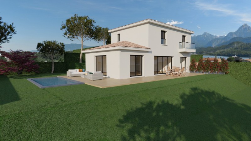 maison traditionnelle avec piscine dans le sud de la France, par Maisons Les Bastides