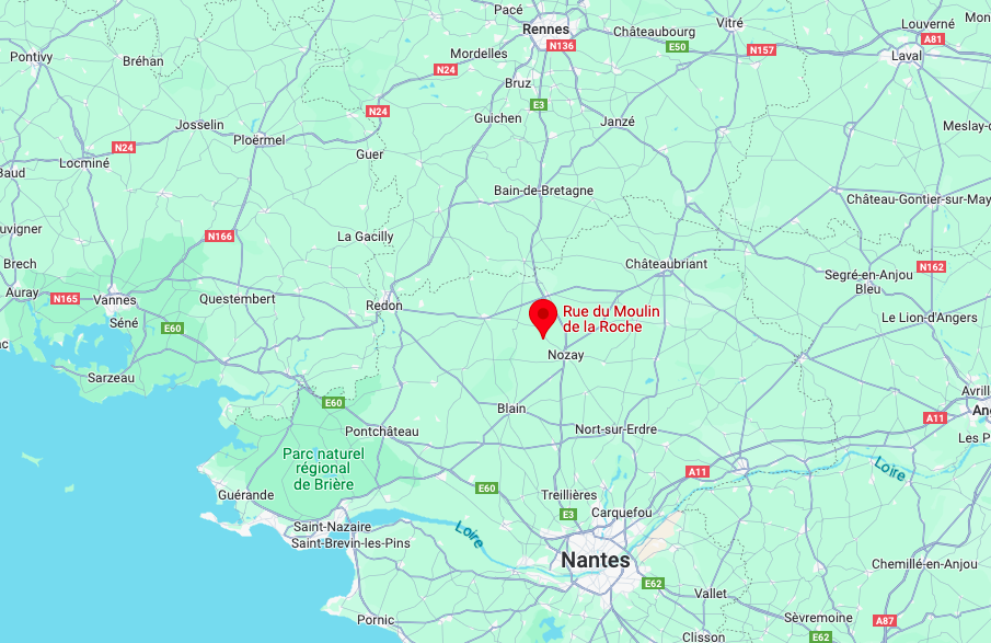 situation géographique de la commune de Marsac-sur-Don (44)