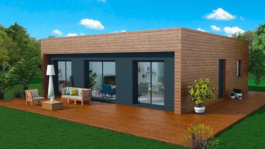 Modèle de maison bois rélisée par BOOA