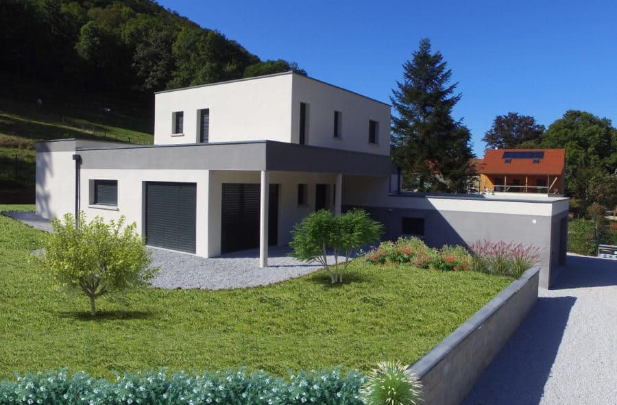 Maison moderne réalisée par Maison Contoz