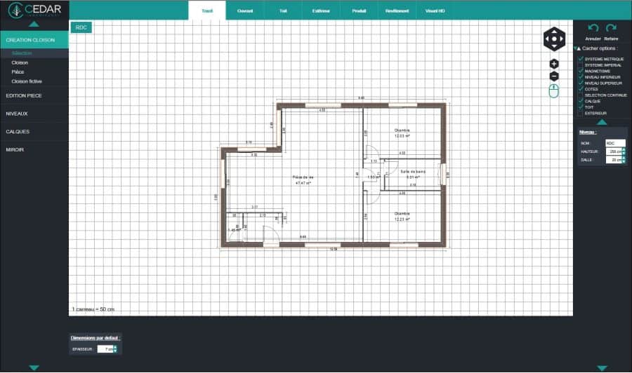 cedar-plan-min-900x532 Le logiciel pour plan de maison 3D Cedar Architect
