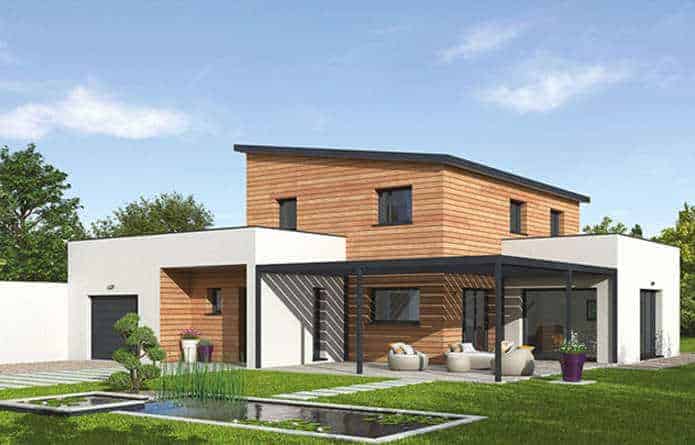 Modèle de maison bois réalisé par Natilia