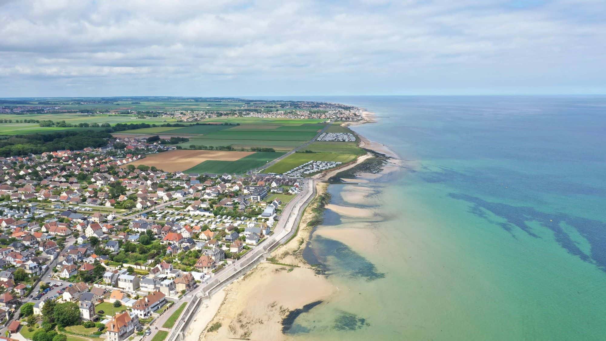 Terrain - plage de Normandie - Calvados