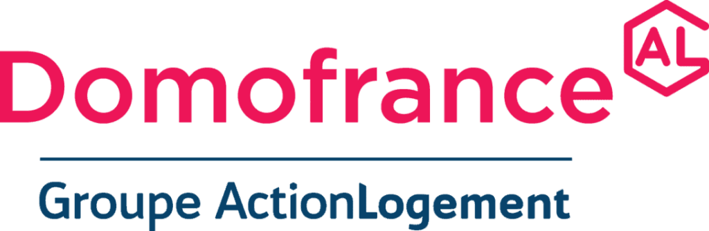logo du bailleur social Domofrance, filiale du groupe Action Logement