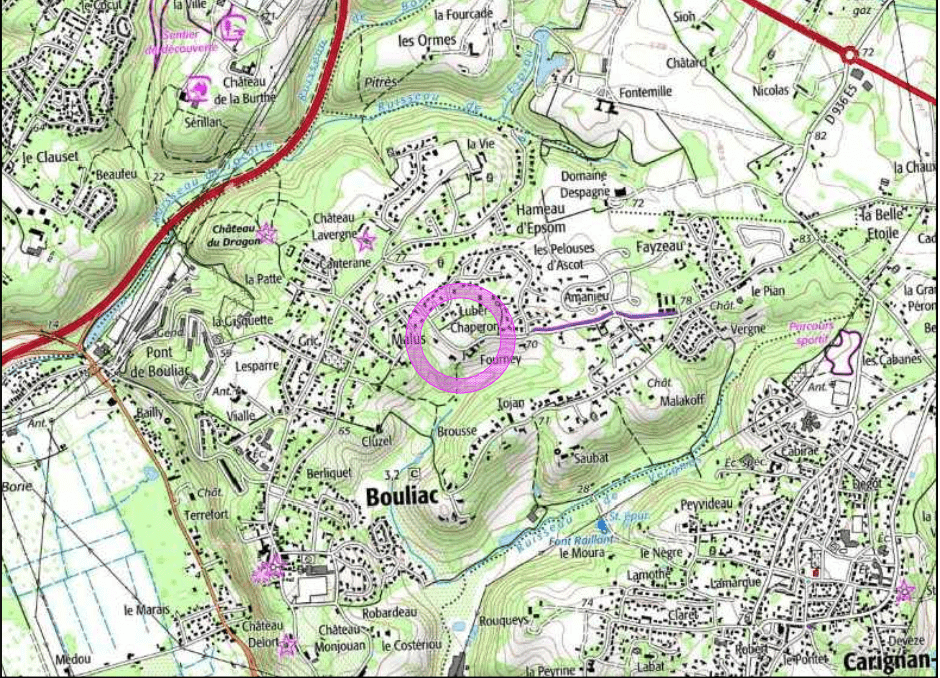 emplacement du Lotissement « Le Hameau Luber Chaperon », à Bouliac (33)