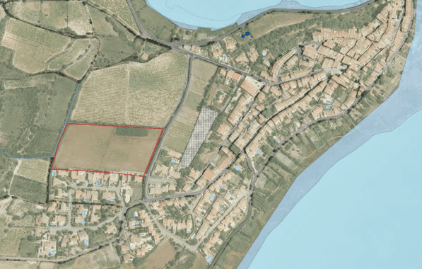 implantation du futur lotissement la Condamine, à Bages (11)